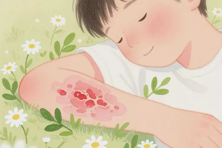 青年人手臂有濕疹可不可以根治(圖1)