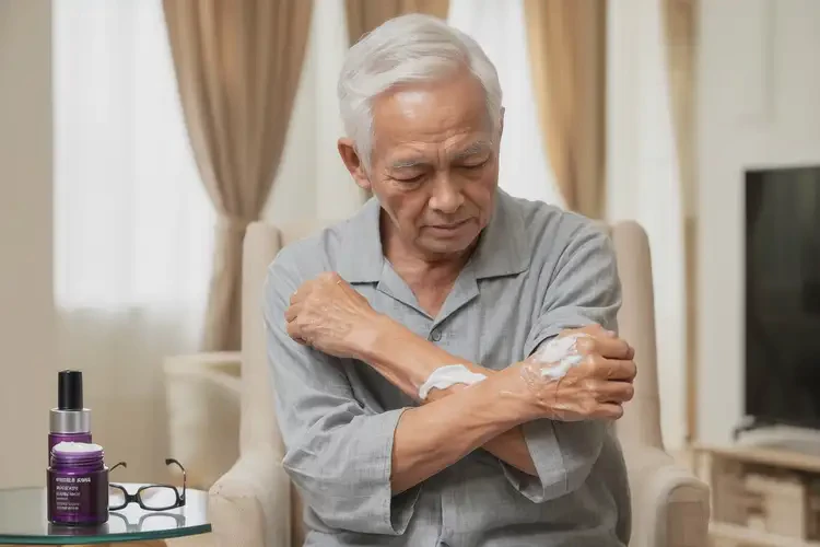 老人手臂上偶爾長濕疹能徹底自愈嗎(圖1)