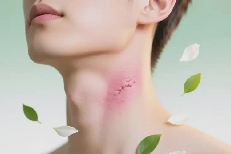 男生脖子上出濕疹能靠自己自愈嗎(圖1)