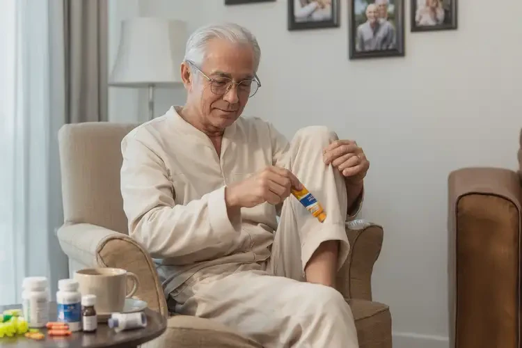 老人大腿上有濕疹能靠自己自愈嗎(圖2)