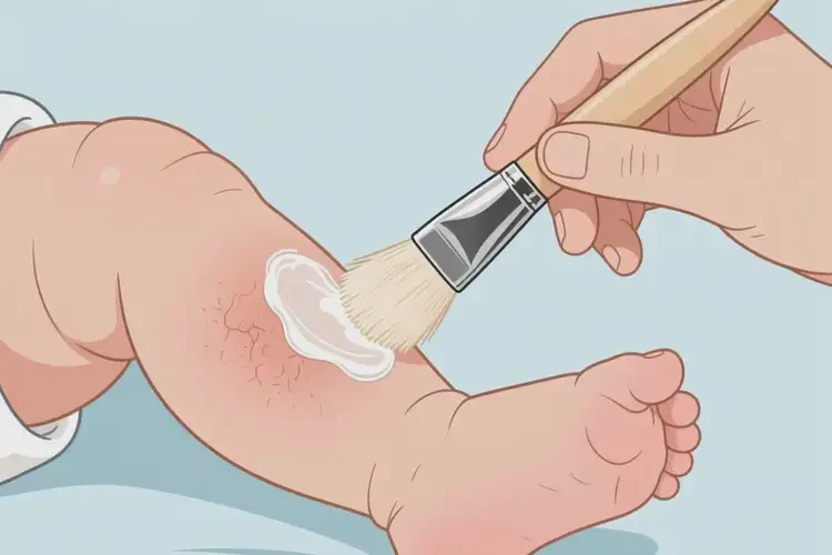 新生兒小腿上長濕疹可不可以根治(圖1)