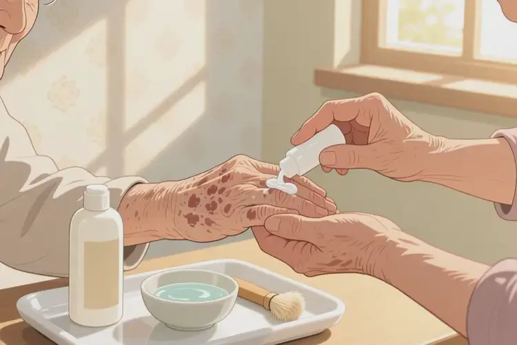 老人手臂上出現(xiàn)濕疹可不可以根治(圖3)