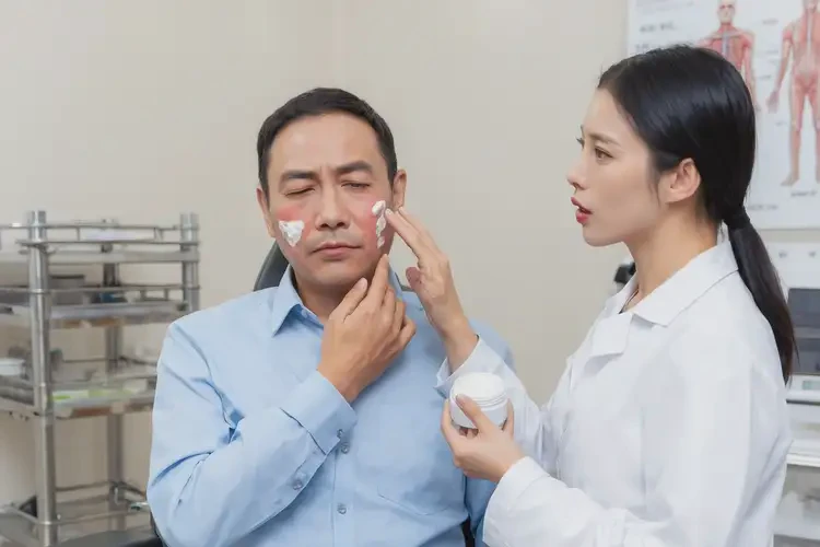 男性臉上經(jīng)常起濕疹能徹底自愈嗎(圖2)