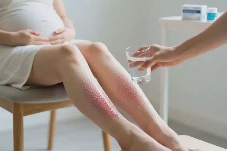 產(chǎn)婦小腿上長濕疹可不可以根治(圖1)