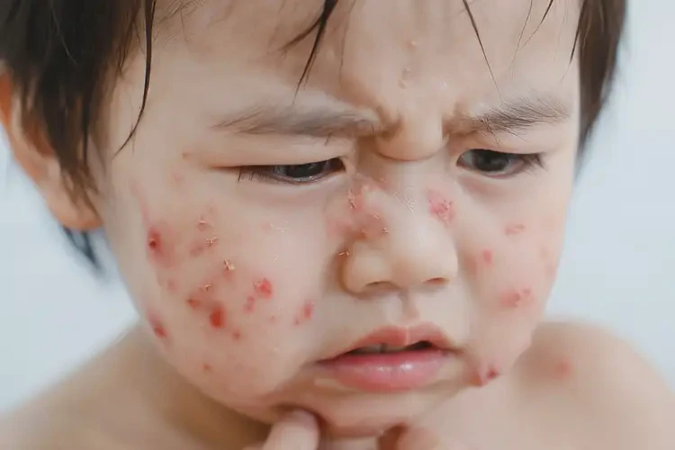 小孩臉上容易起濕疹不管它會自己好嗎(圖3)
