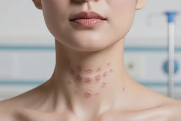 女人脖子上容易起濕疹可不可以根治(圖2)