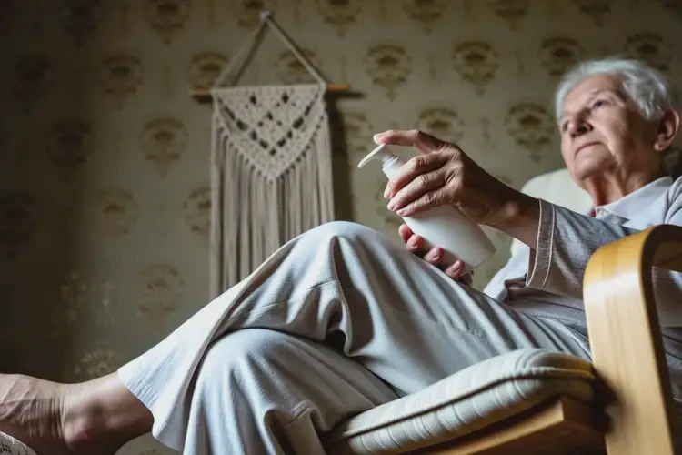 高齡老人大腿上長濕疹不管它會(huì)自己好嗎(圖2)