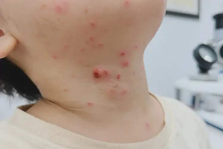 孩子脖子容易長濕疹不管它會自己自愈嗎(圖3)