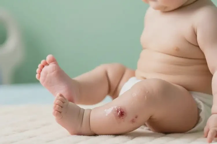 寶寶大腿上起濕疹可以治好嗎(圖1)