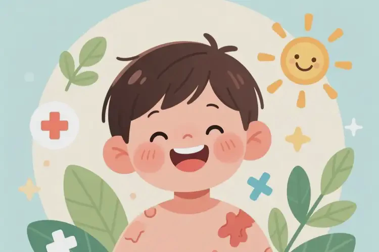 小兒大腿上出現(xiàn)濕疹可不可以根治(圖1)