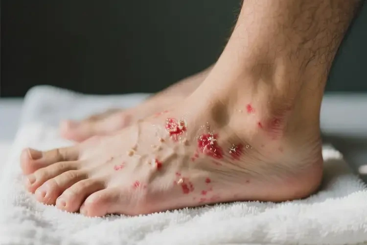 男人腳上偶爾起濕疹能不能根治(圖4)