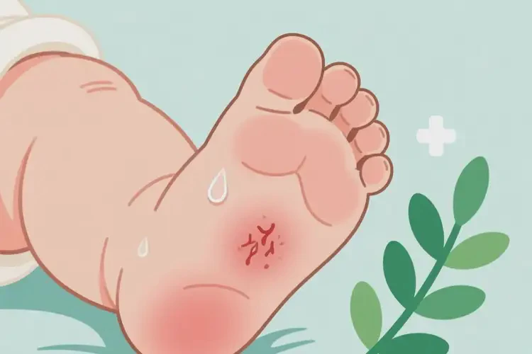 嬰兒腳上偶爾起濕疹可不可以根治(圖1)