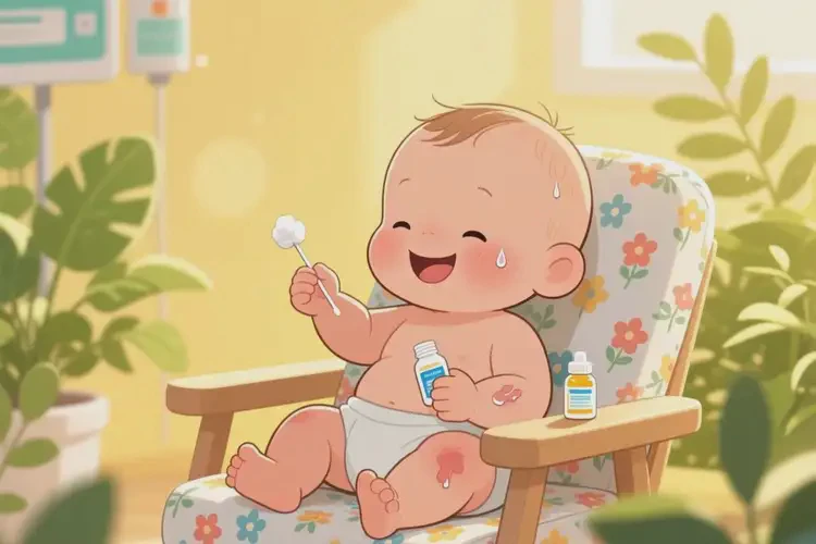 嬰兒身上長濕疹可以治好嗎(圖2)