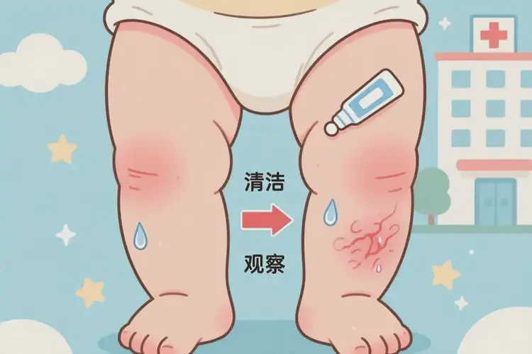 婴儿大腿起湿疹可不可以根治(图1)