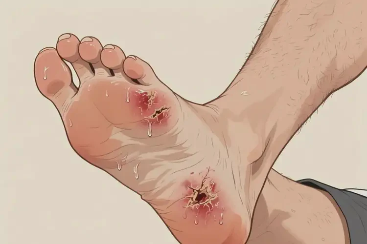 男人脚上有湿疹能不能根治(图1)