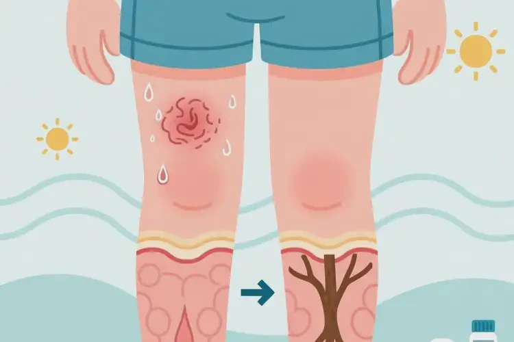 孩子大腿偶爾長濕疹可不可以根治(圖1)