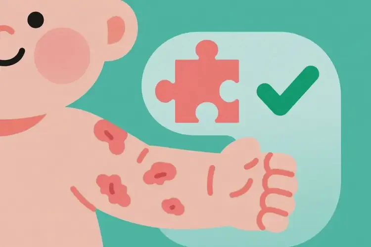 寶寶手臂經(jīng)常起濕疹可不可以根治(圖1)