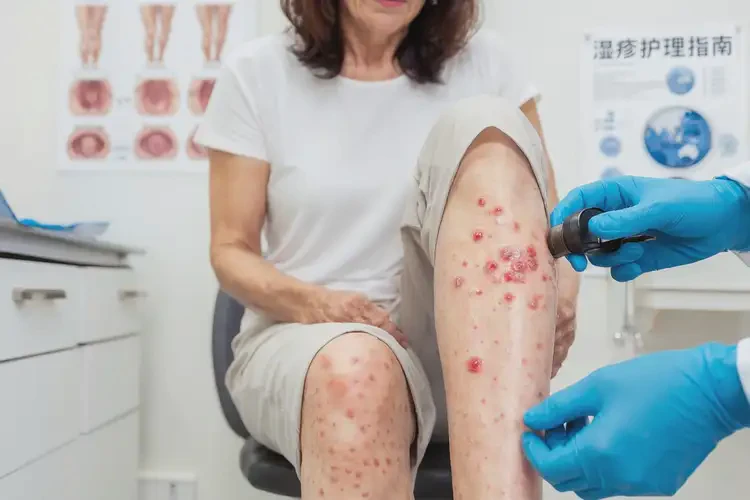 女人小腿上出現(xiàn)濕疹可不可以徹底自愈(圖4)