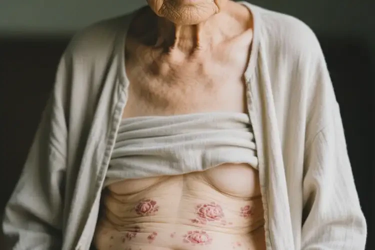 老年人肚子上偶尔长湿疹可不可以根治(图1)