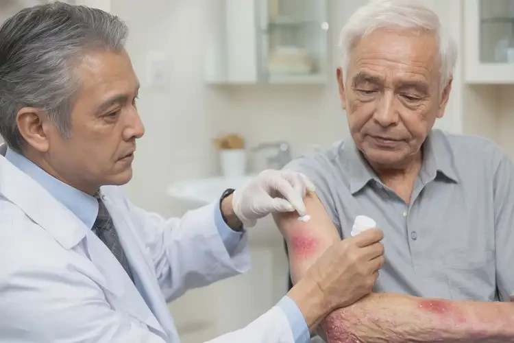 老人全身出現(xiàn)濕疹不管它會(huì)自己痊愈嗎(圖3)