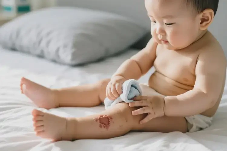 寶寶小腿起濕疹可以治好嗎(圖1)