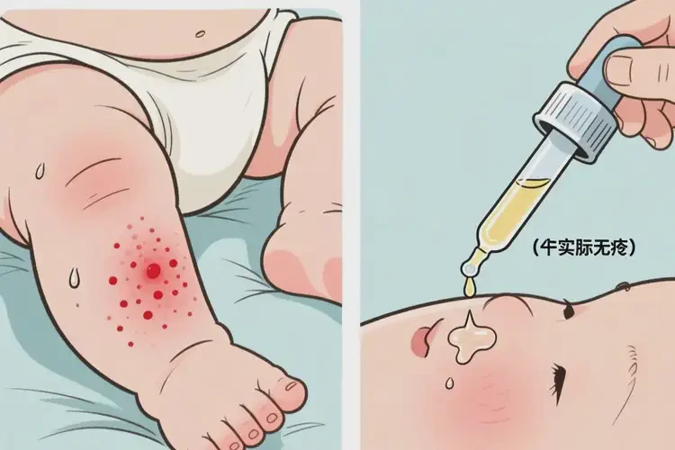 嬰兒小腿有濕疹可以治好嗎(圖2)