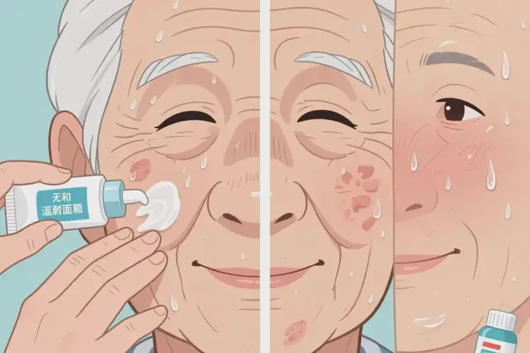 老人臉上有濕疹可不可以根治(圖4)