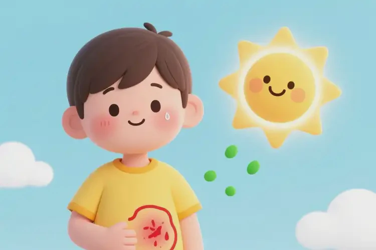 小学生肚子有湿疹可不可以根治(图1)