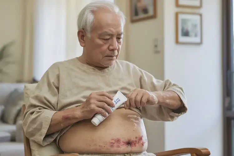 高齡老人肚子上有濕疹不管它會自己痊愈嗎(圖3)