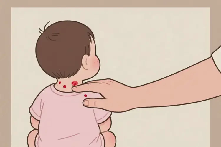 幼兒脖子長濕疹不管它會自己痊愈嗎(圖2)