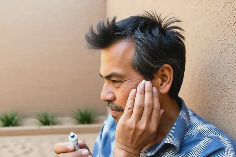 老年人面部出現(xiàn)濕疹可不可以根治(圖1)