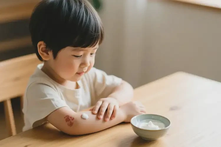 孩子手臂上出現(xiàn)濕疹可不可以根治(圖3)