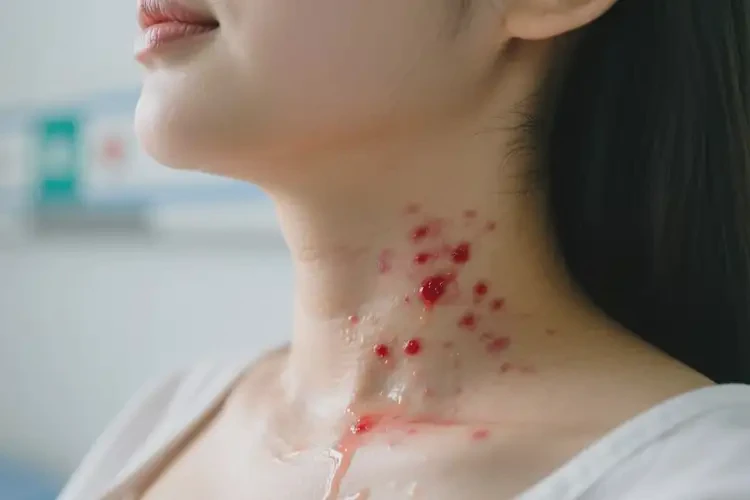 產(chǎn)婦脖子上長濕疹可不可以根治(圖3)