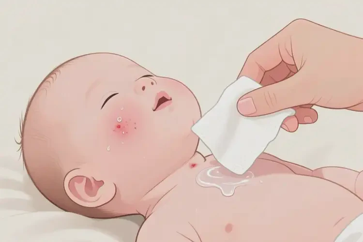 嬰兒脖子起濕疹可以治好嗎(圖4)
