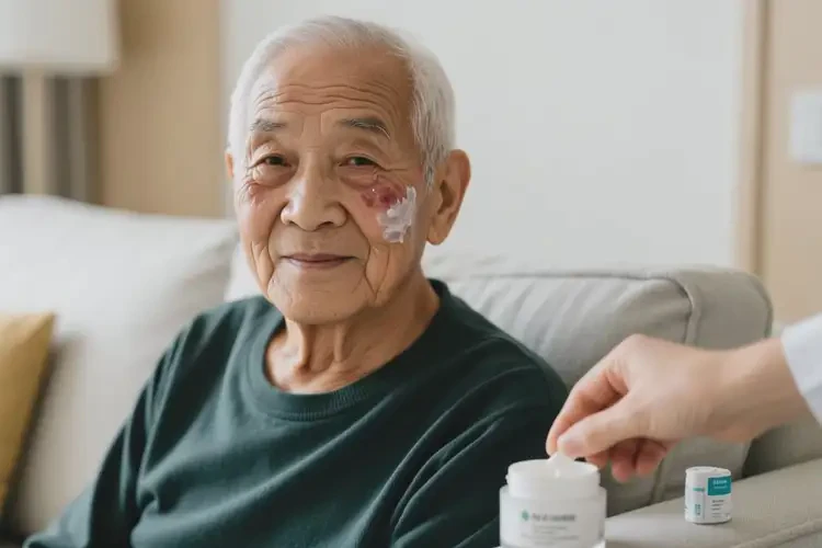 高齡老人臉上偶爾長濕疹可不可以根治(圖2)