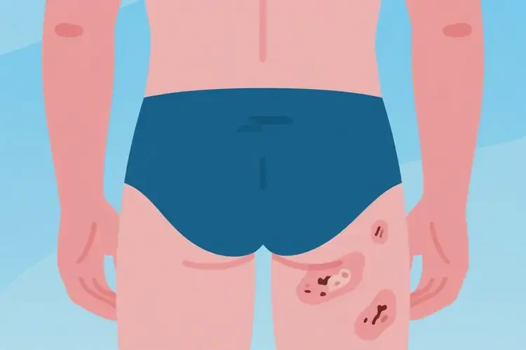 男性屁股上起濕疹可不可以根治(圖1)