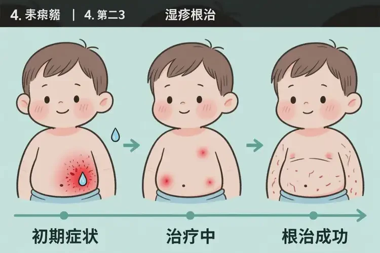 小儿肚子上长湿疹可不可以根治(图2)