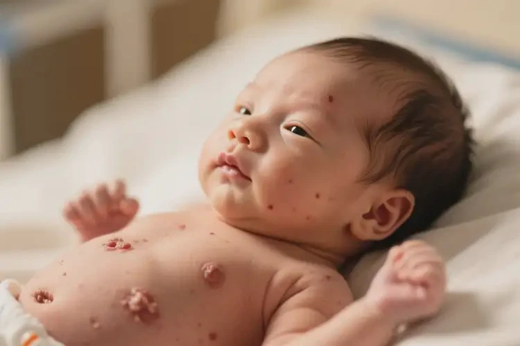 新生儿肚子上出现湿疹可不可以根治(图1)