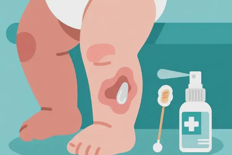 嬰兒小腿有濕疹可以治好嗎(圖1)