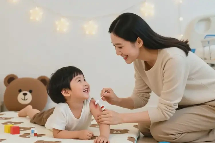 孩子身上出濕疹可不可以根治(圖1)