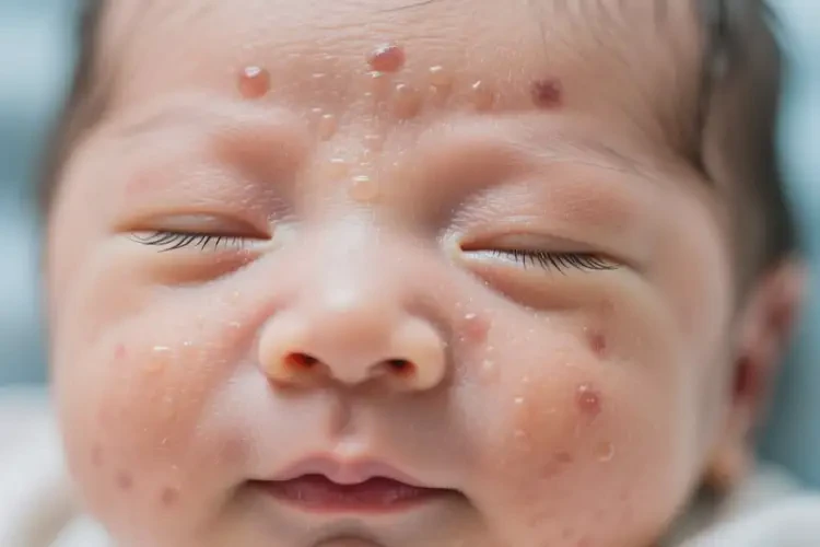 新生兒臉上經(jīng)常長(zhǎng)濕疹可不可以根治(圖1)