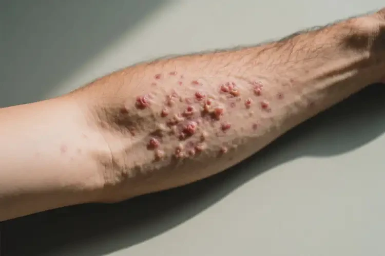 男人手臂出濕疹可不可以根治(圖1)