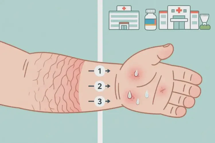 嬰兒手臂上出現(xiàn)濕疹可以治好嗎(圖2)