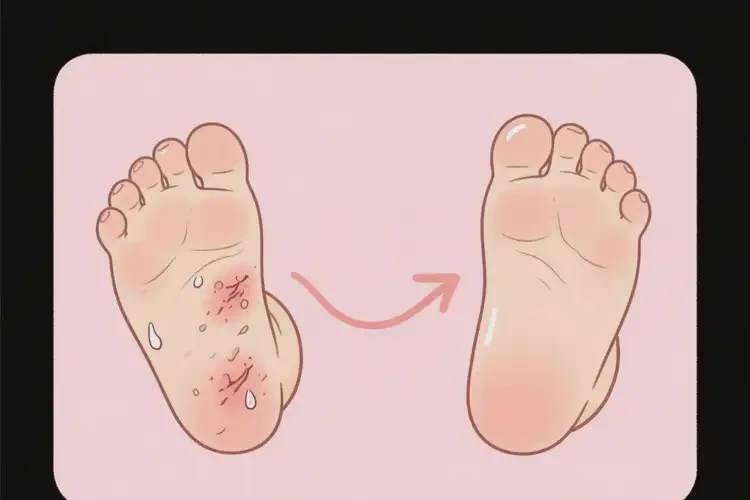 婴儿脚上容易起湿疹不管它会自己自愈吗(图1)