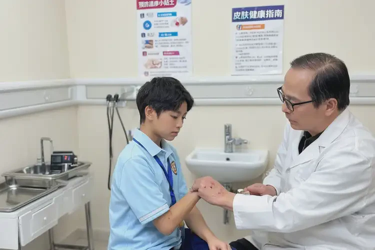 中學(xué)生手上偶爾起濕疹不管它會(huì)自己自愈嗎(圖2)