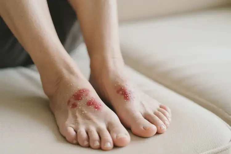 老人腳上容易起濕疹可不可以根治(圖1)