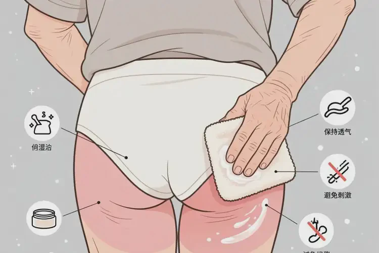 老年人屁股起濕疹可不可以根治(圖1)