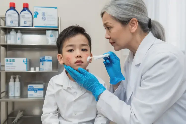 小孩臉上容易起濕疹不管它會自己好嗎(圖2)