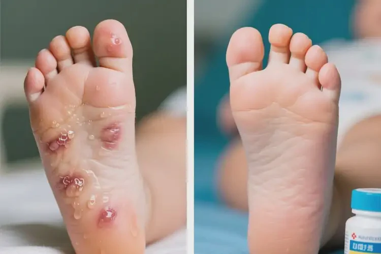 嬰幼兒腳上出現(xiàn)濕疹可以治好嗎(圖1)