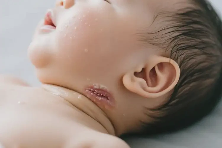 嬰兒脖子上容易長濕疹可不可以根治(圖1)